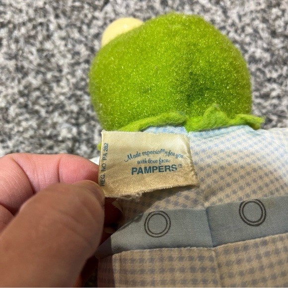 Vintage Pampers Muppet Babies 1984 Kermit The Frog & Miss Piggy Plush See Note - Picture 5 of 12